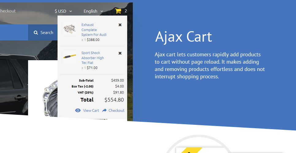автоматическая фиксация шаблона opencart