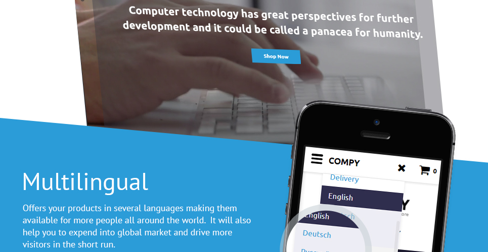 шаблон compy opencart