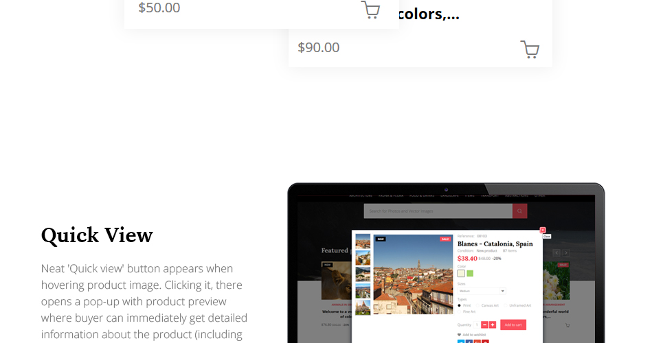 фото со стока prestashop тема