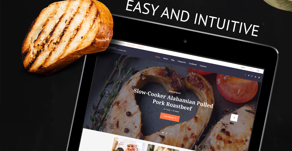 ресторан блог wordpress тема