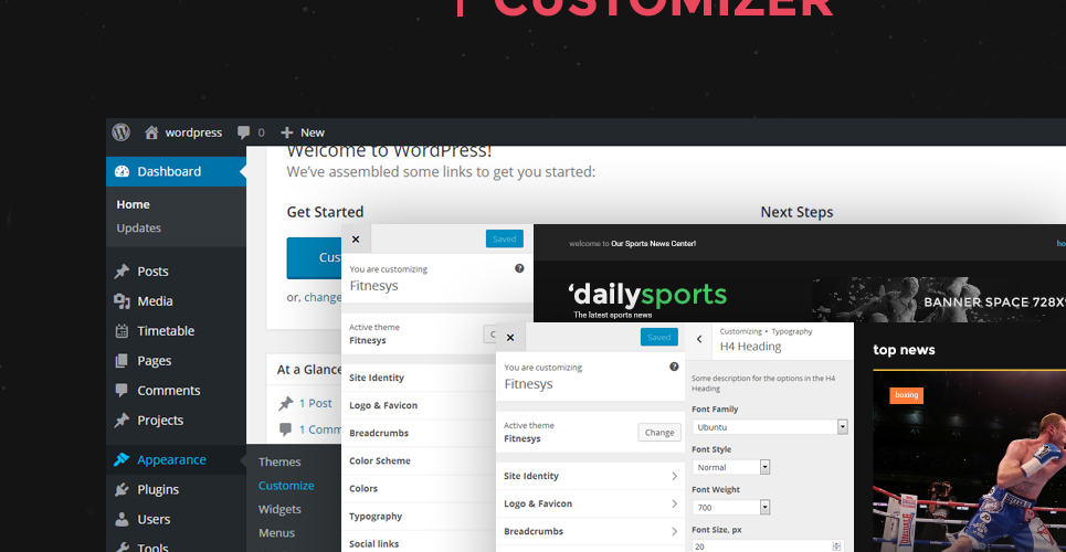 спортивный журнал wordpress тема