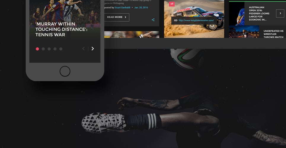 спортивный журнал wordpress тема