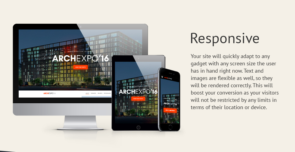 шаблон сайта arch expo