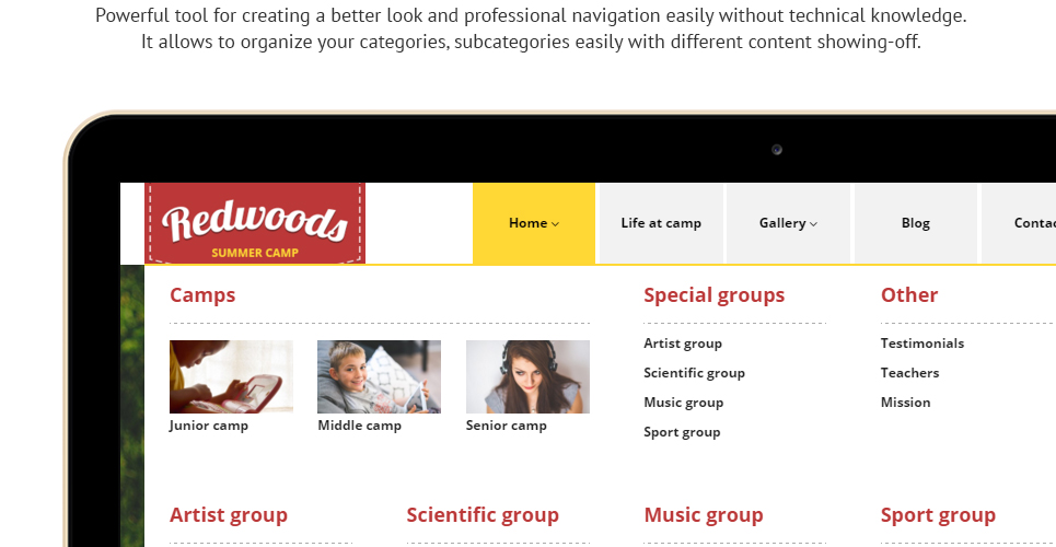 тема wordpress redwoods