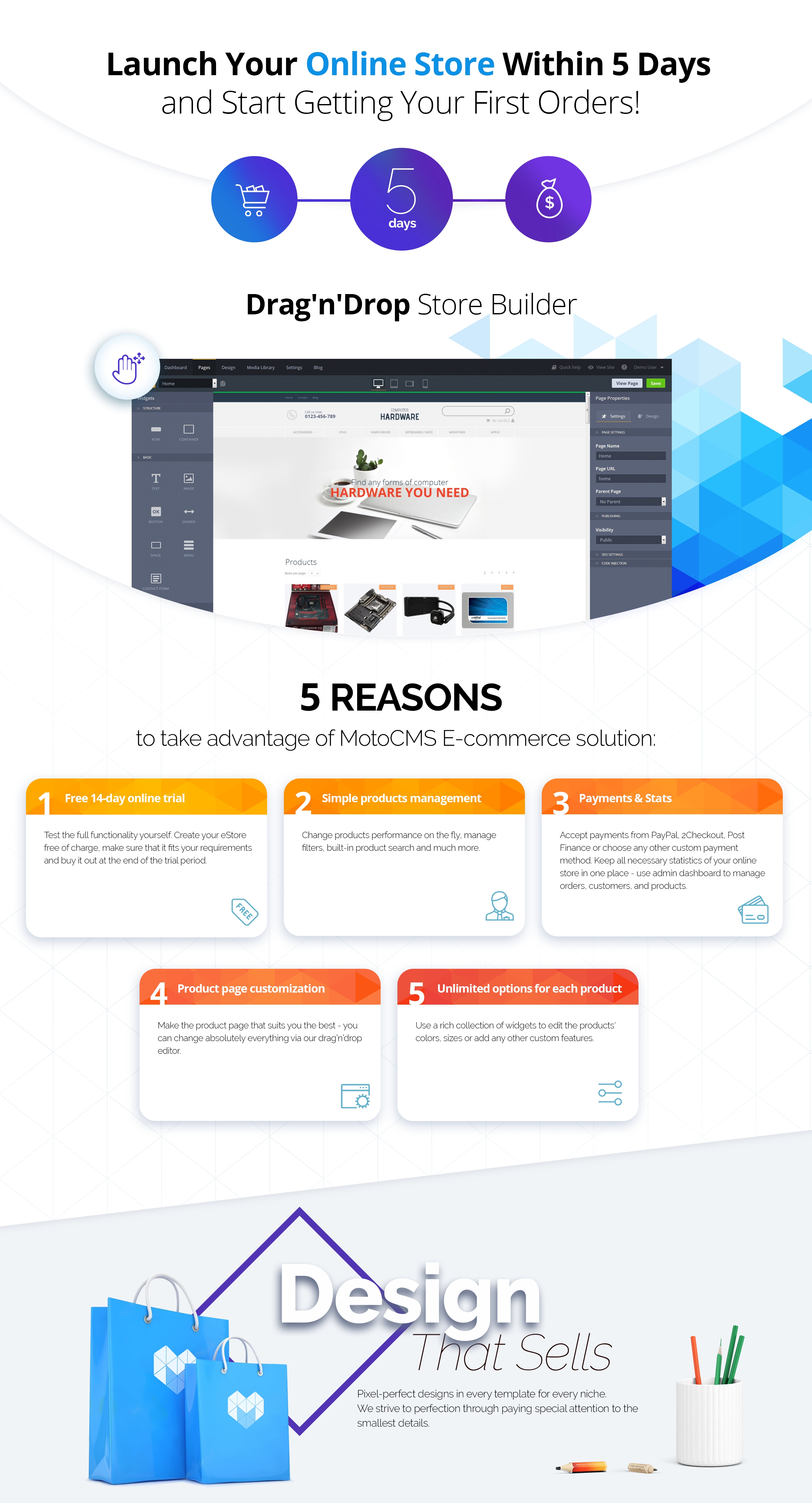компьютерное оборудование motocms шаблон электронной коммерции