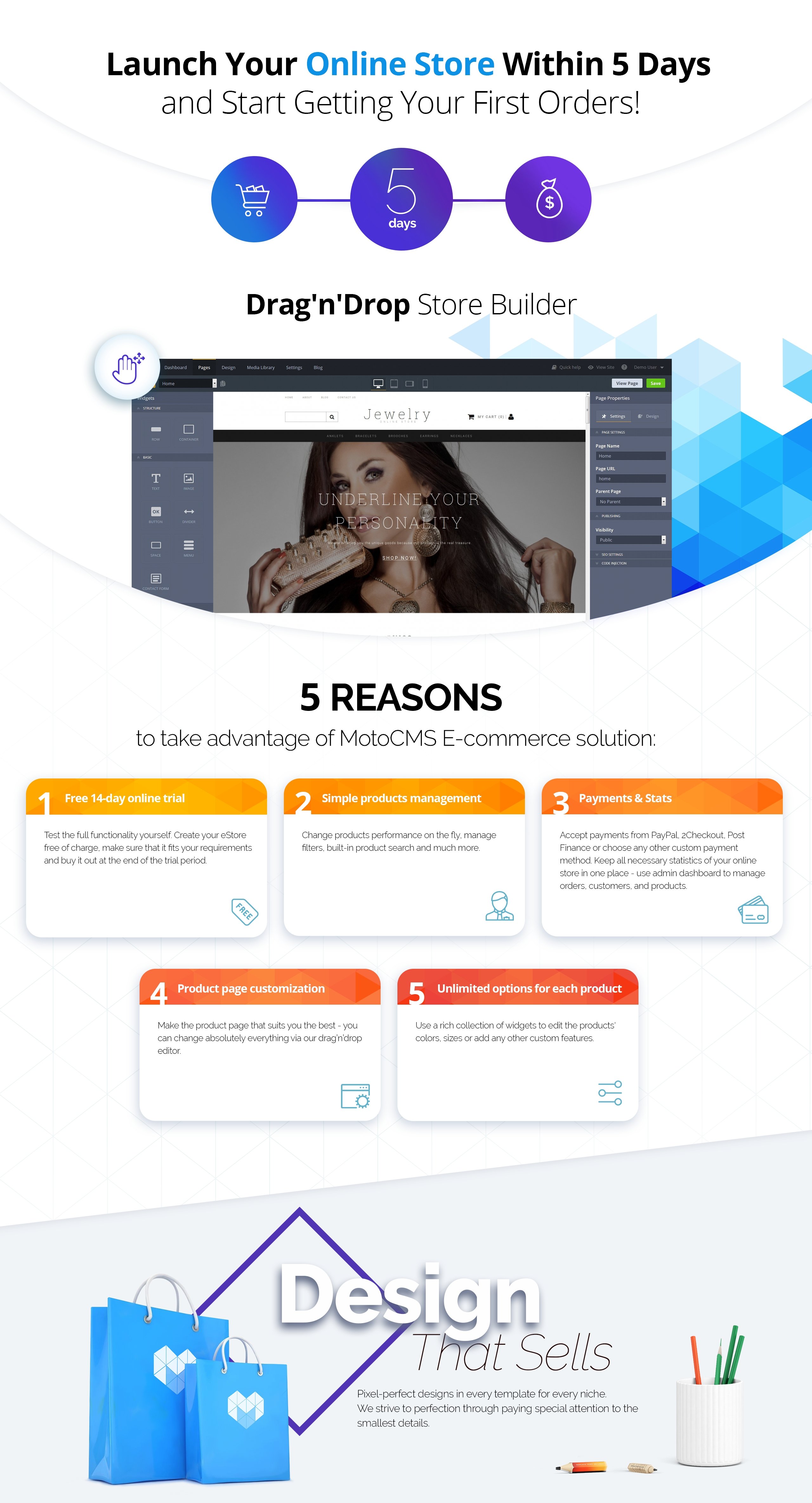 шаблон электронной коммерции ювелирного магазина motocms