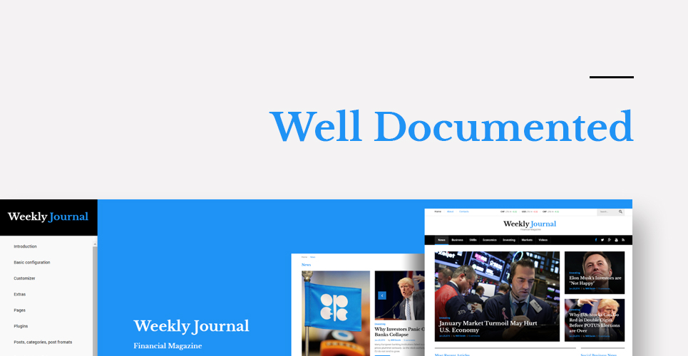 финансовые новости и журнал wordpress тема
