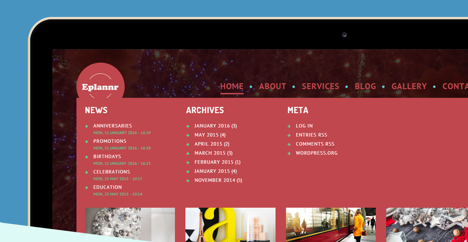 тема WordPress eplannr