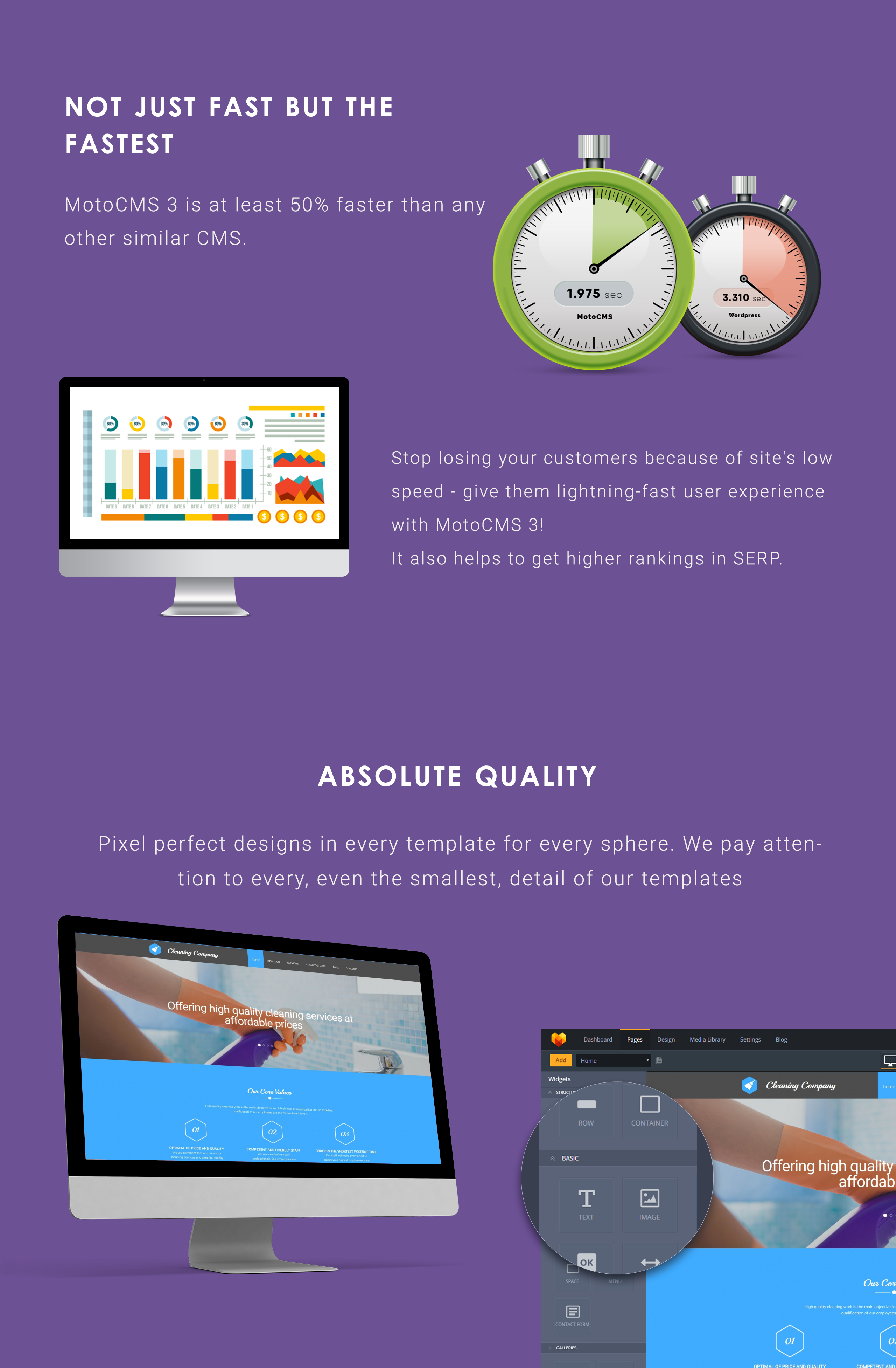 очистка шаблона moto cms 3