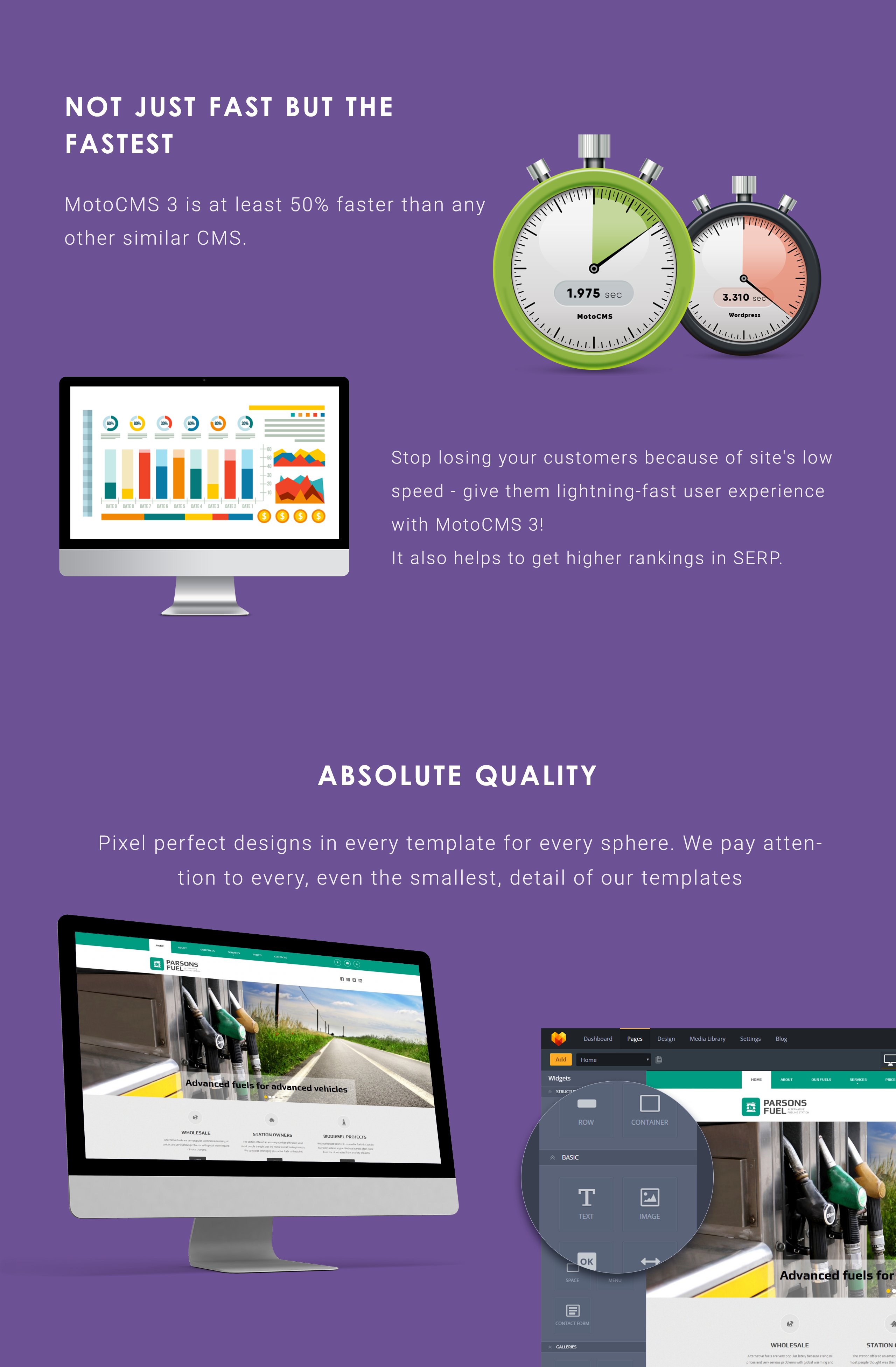 азс moto cms 3 шаблон