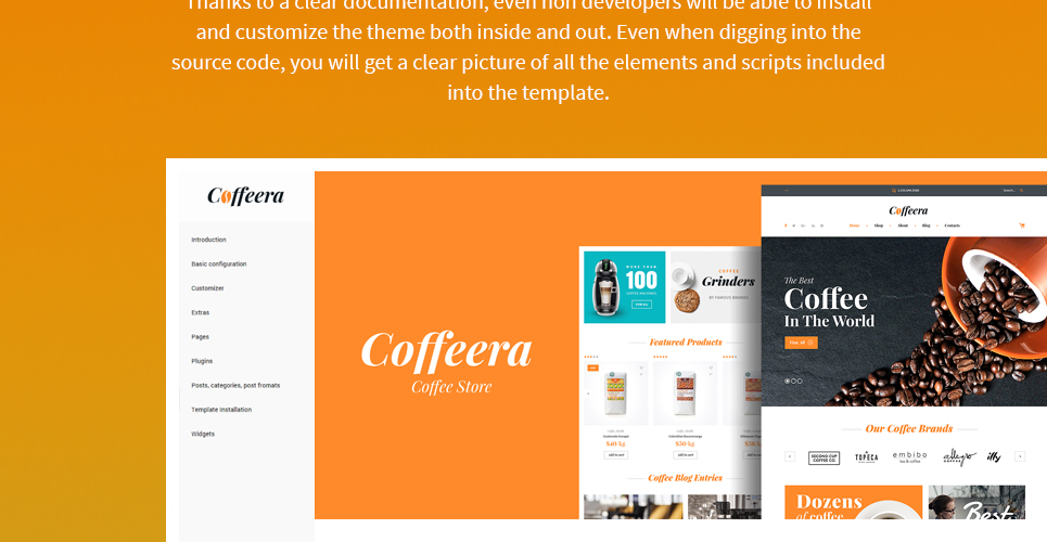 тема кофейни woocommerce