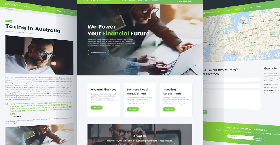тема wordpress для финансового консультанта
