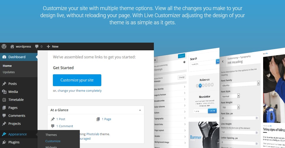 услуги по ремонту автомобилей тема wordpress