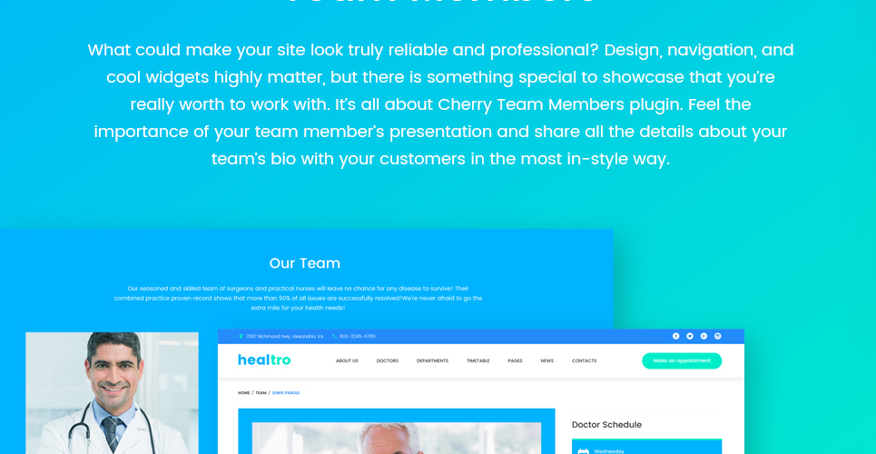 частная медицинская клиника отзывчивая тема wordpress