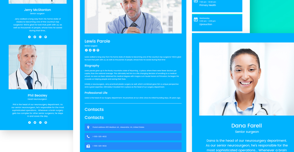 частная медицинская клиника отзывчивая тема wordpress