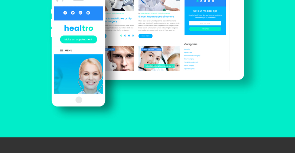 частная медицинская клиника отзывчивая тема wordpress