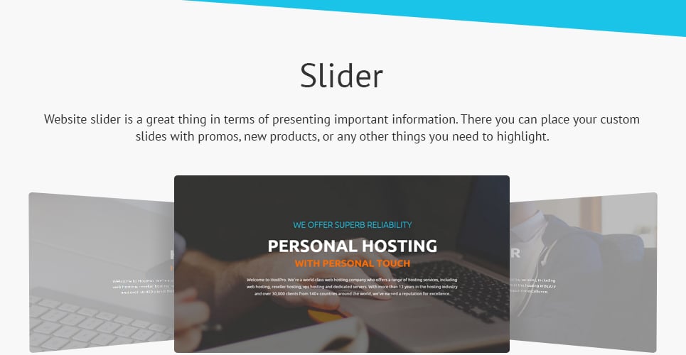 шаблон сайта hostpro