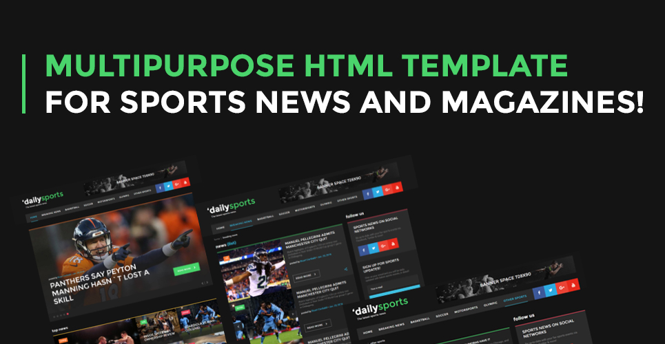 шаблон сайта dailysports