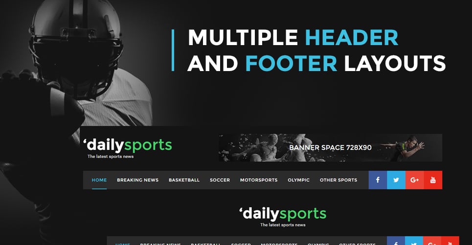 шаблон сайта dailysports