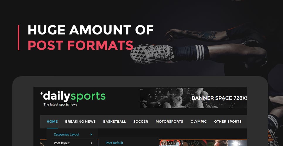 шаблон сайта dailysports