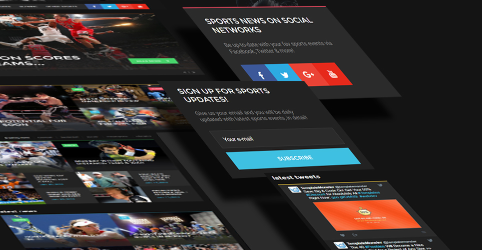 шаблон сайта dailysports