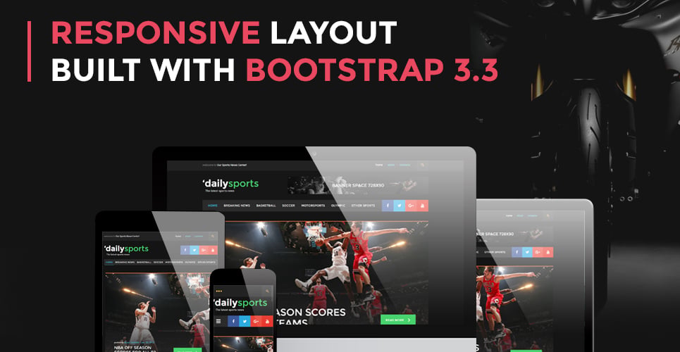 шаблон сайта dailysports