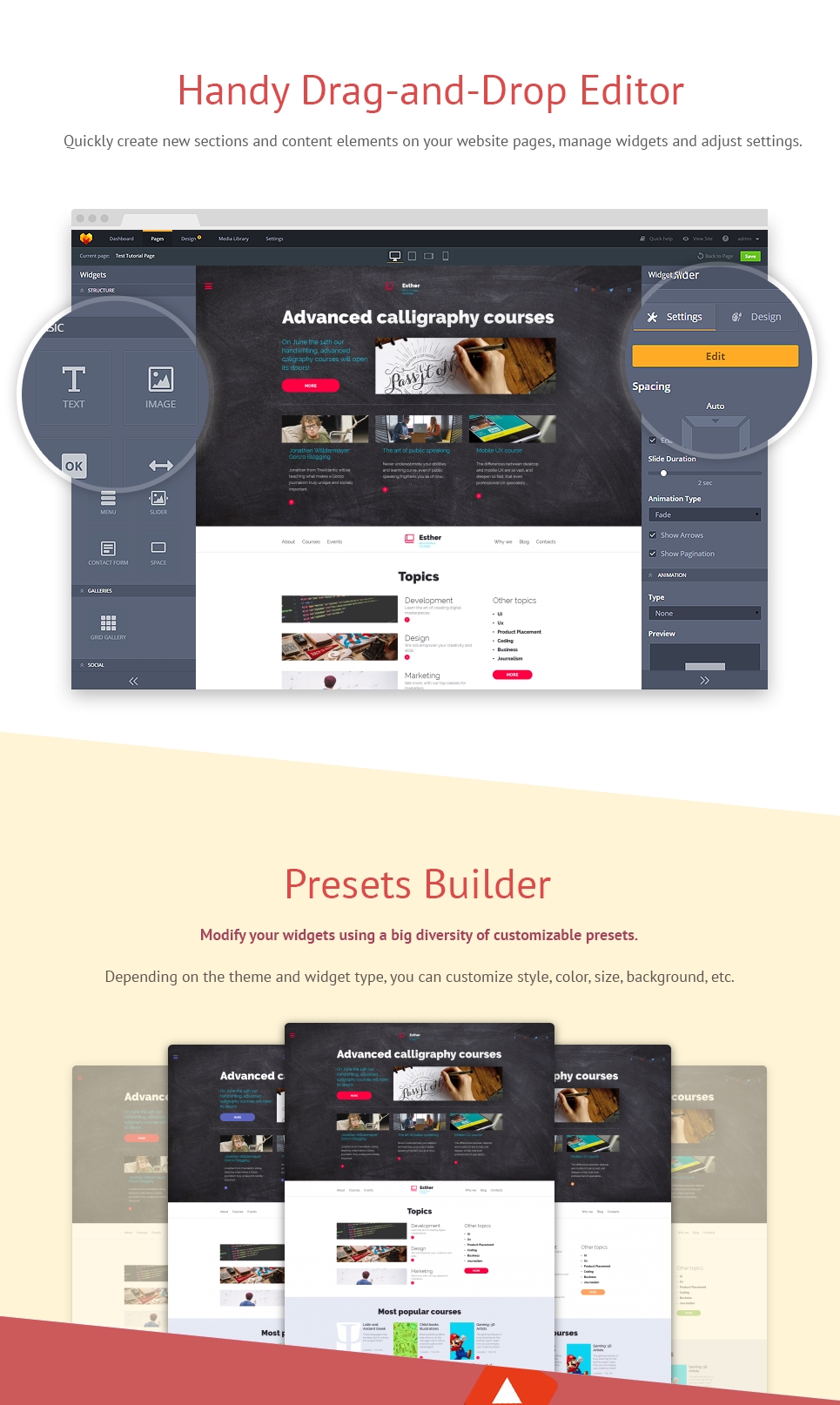 шаблон education moto cms 3