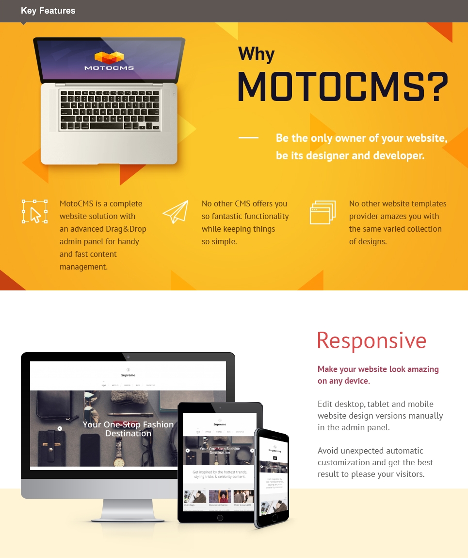 мода moto cms 3 шаблон