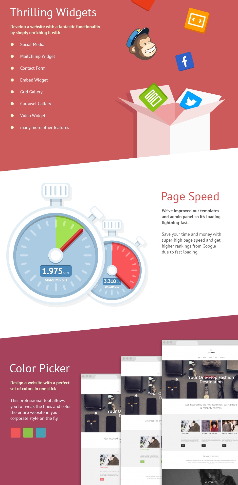 мода moto cms 3 шаблон
