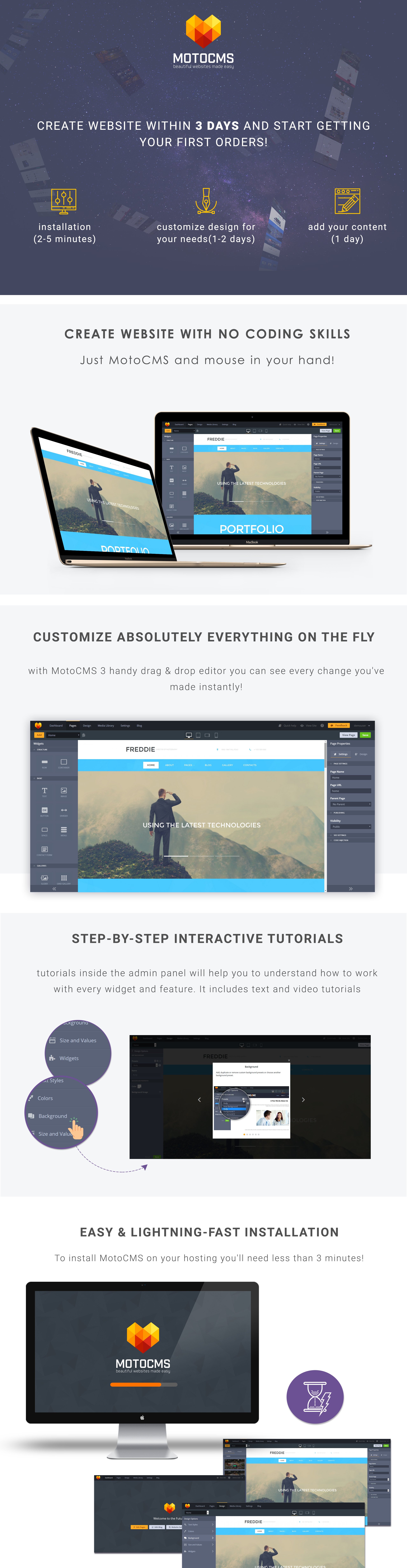 фотография moto cms 3 шаблон