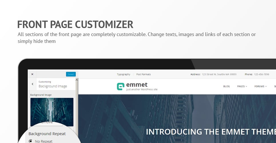 эммет wordpress тема