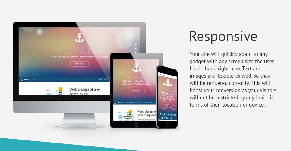 веб якорь шаблон joomla
