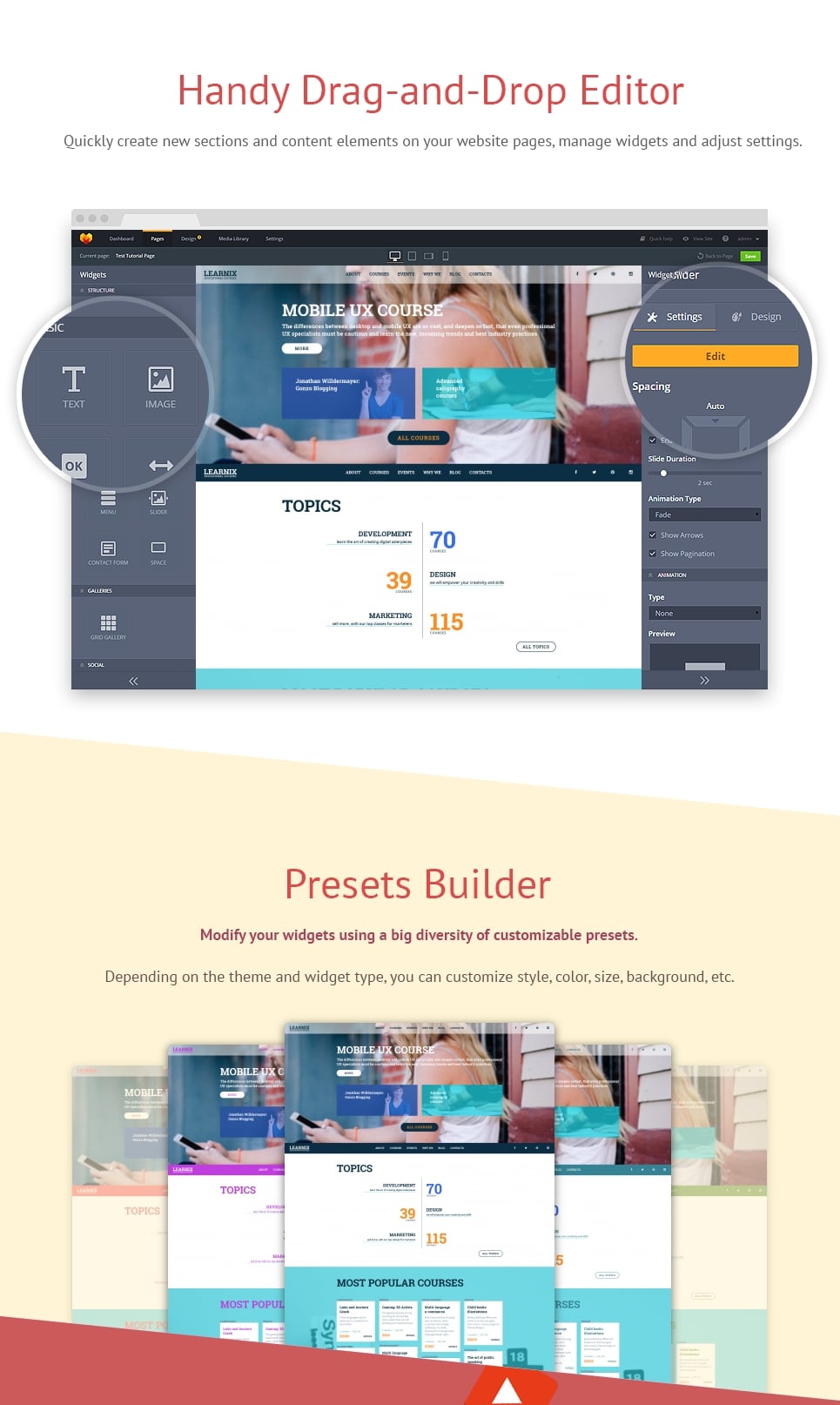 шаблон education moto cms 3