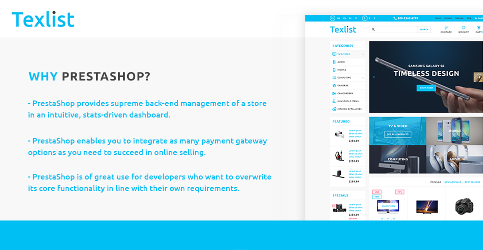 тема texlist prestashop
