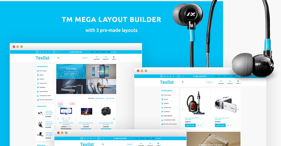 тема texlist prestashop