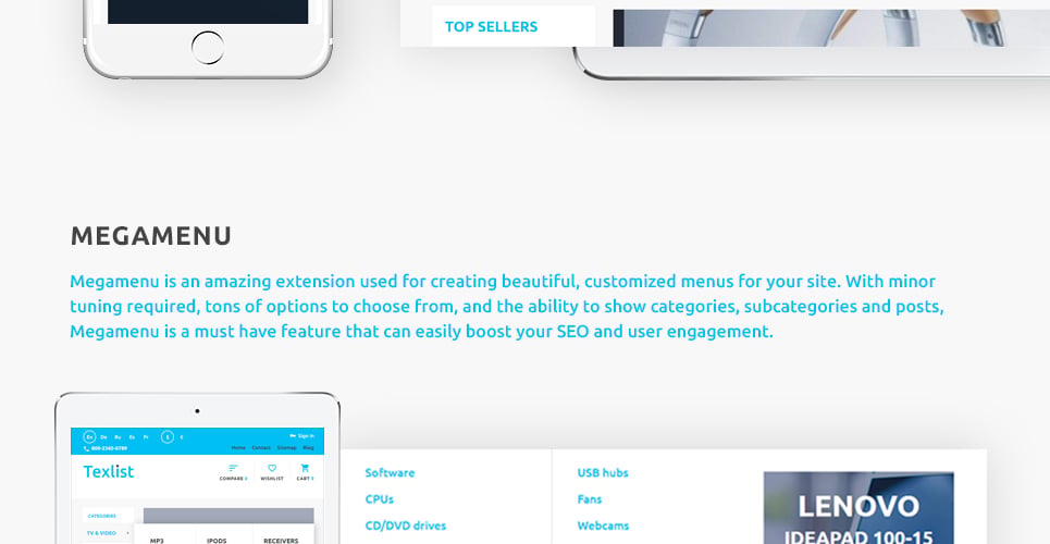 тема texlist prestashop