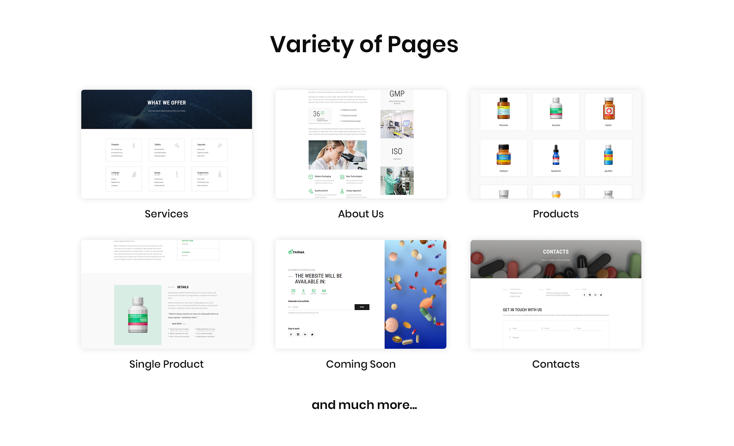 аптека многостраничный чистый bootstrap html шаблон сайта