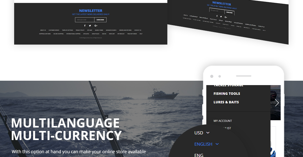 deepfish magento тема