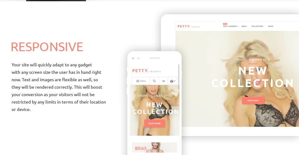 магазин нижнего белья magento theme