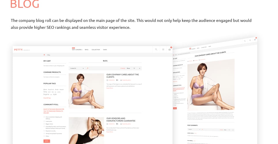 магазин нижнего белья magento theme