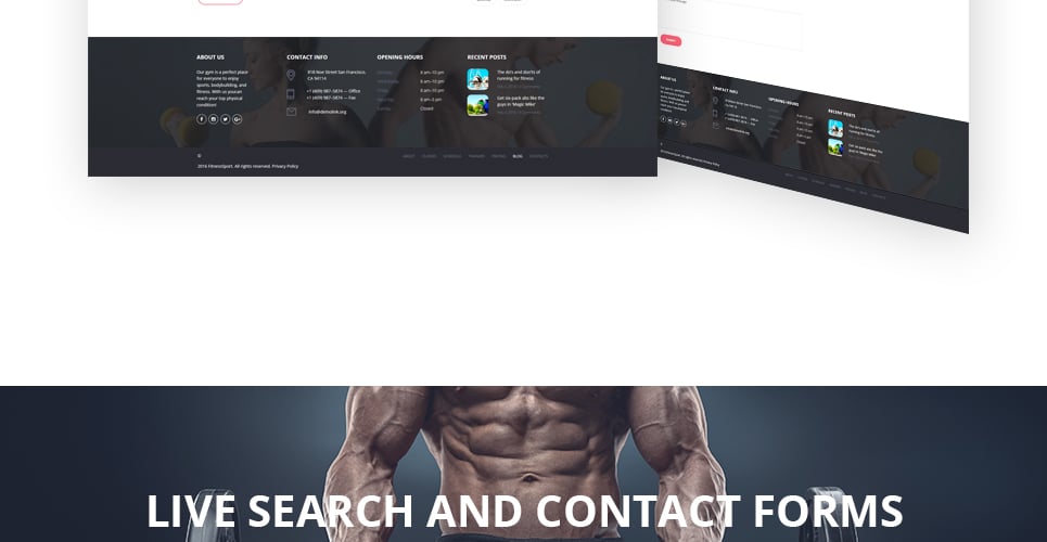 шаблон сайта fitnesssport