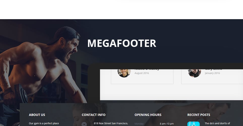 шаблон сайта fitnesssport