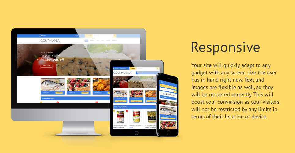 тема gourmania shopify