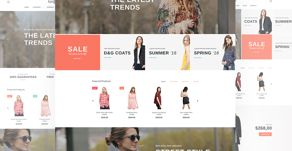 тема PrestaShop одежды