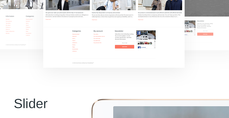 тема PrestaShop одежды