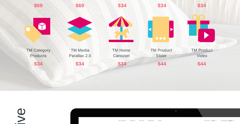 тема постельного белья prestashop