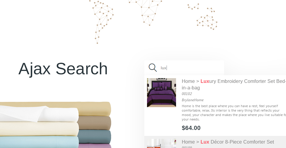 тема постельного белья prestashop