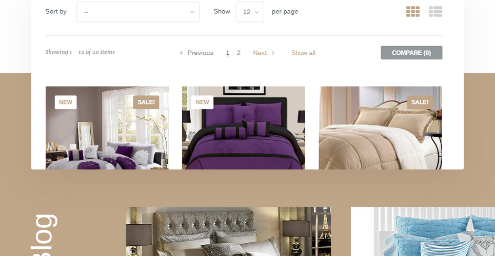 тема постельного белья prestashop