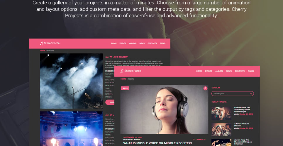 музыка отзывчивая тема wordpress