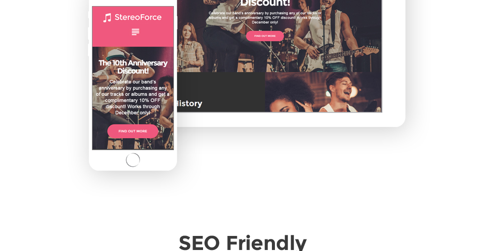 музыка отзывчивая тема wordpress